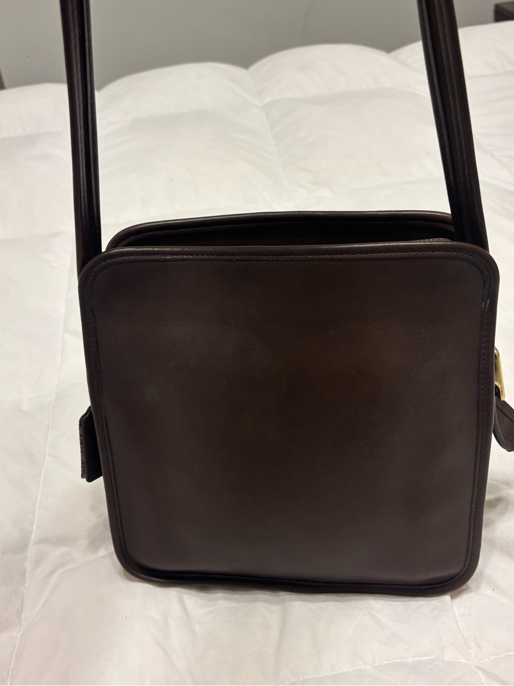 Vintage Coach Legacy North / South Compartment Bag - 9168 Brown - Picture 14 of 16